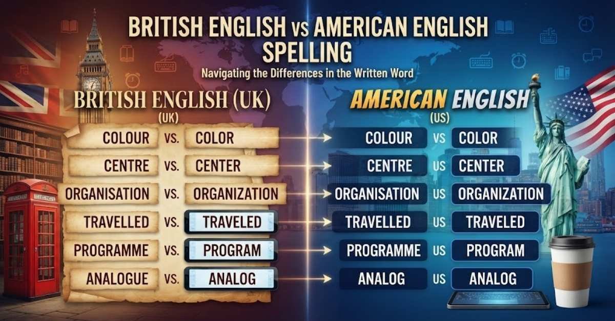 British English vs American English Spelling