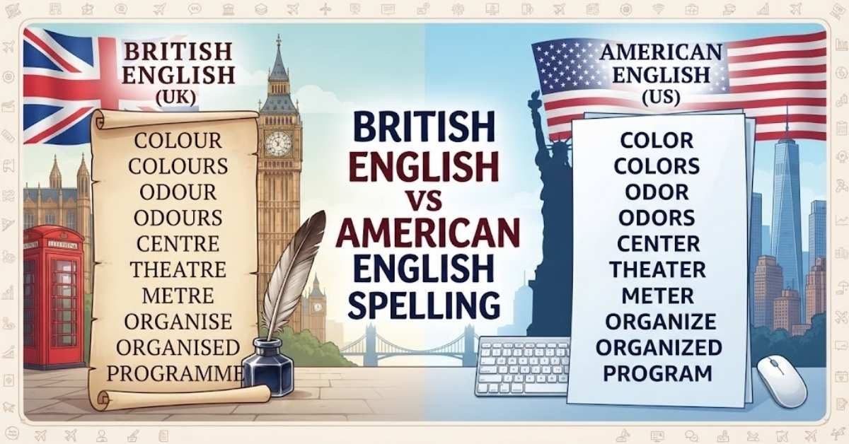 British English vs American English Spelling