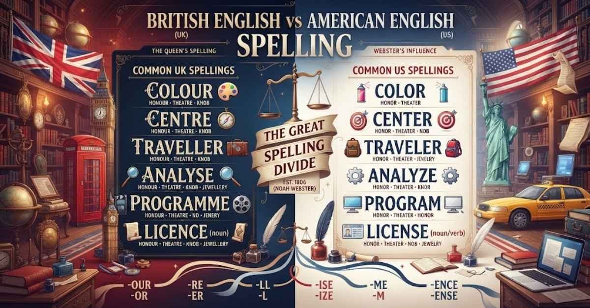 British English vs American English Spelling