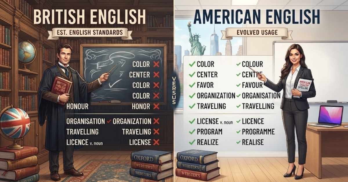 British English vs American English Spelling