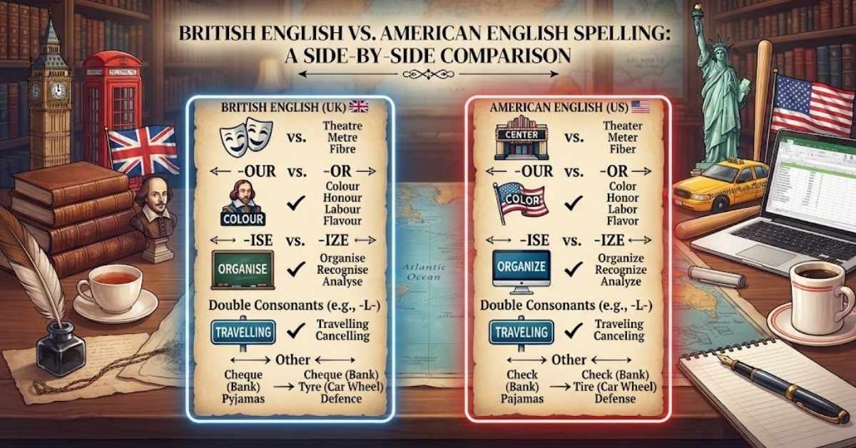 British English vs American English Spelling