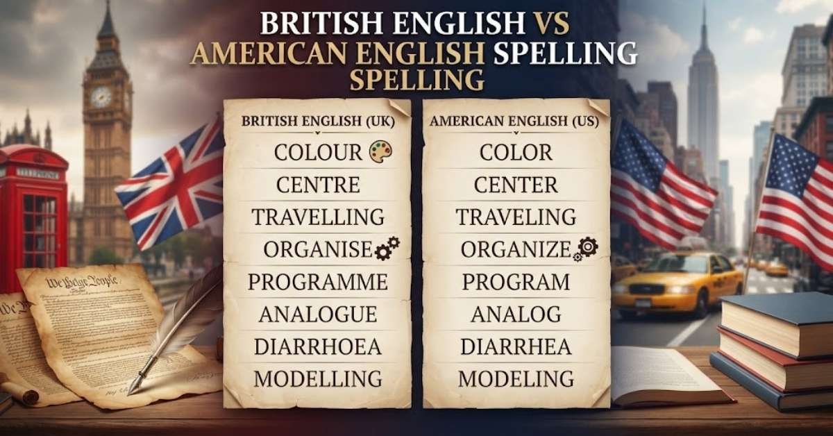 British English vs American English Spelling
