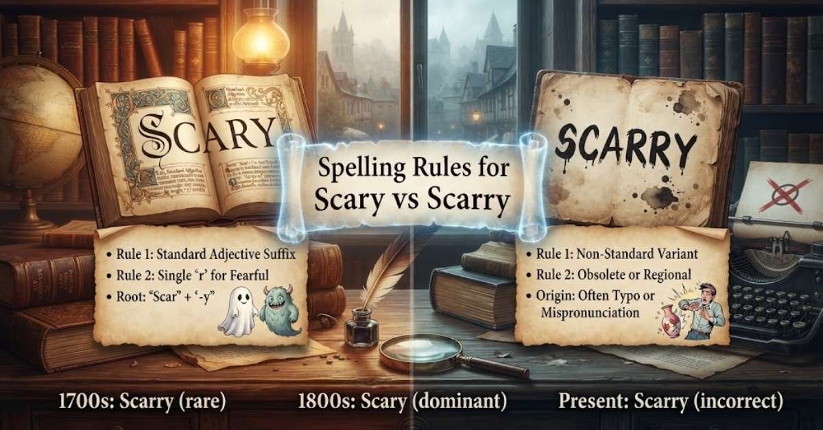 Spelling Rules for Scary vs Scarry
