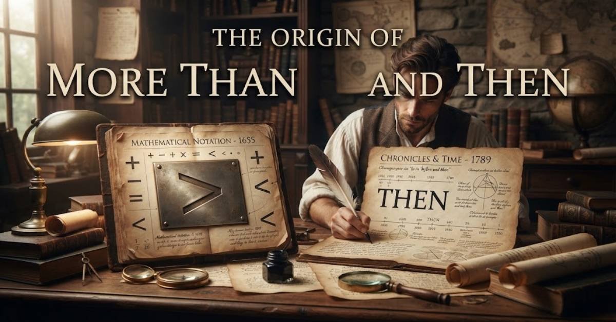 The Origin of More Than and Then
