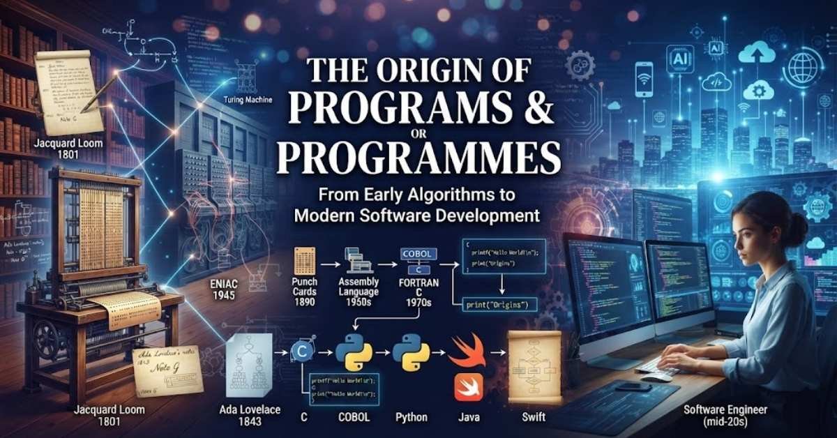 The Origin of Programs or Programmes