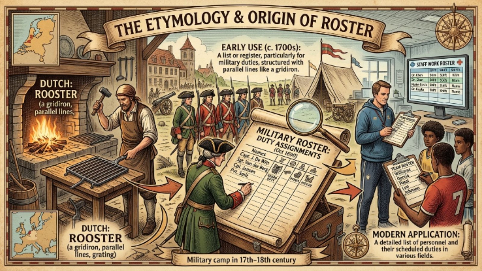 The Origin of Roster or Roaster