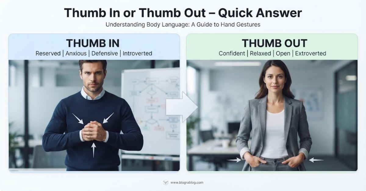 Thumb In or Thumb Out – Quick Answer