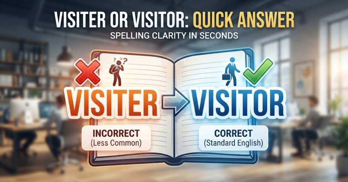 Visiter or Visitor: Quick Answer