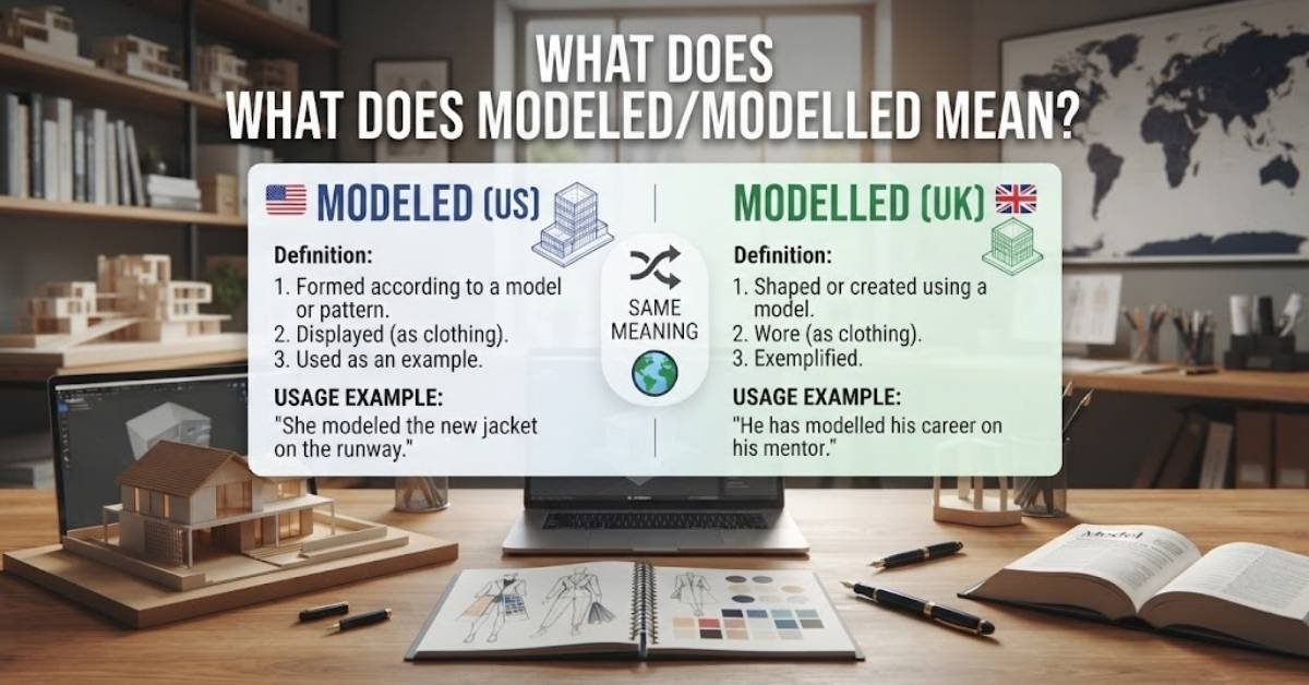 What Does Modeled/Modelled Mean?