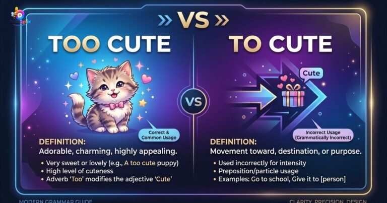 Too Cute vs To Cute: Which One Is Correct?
