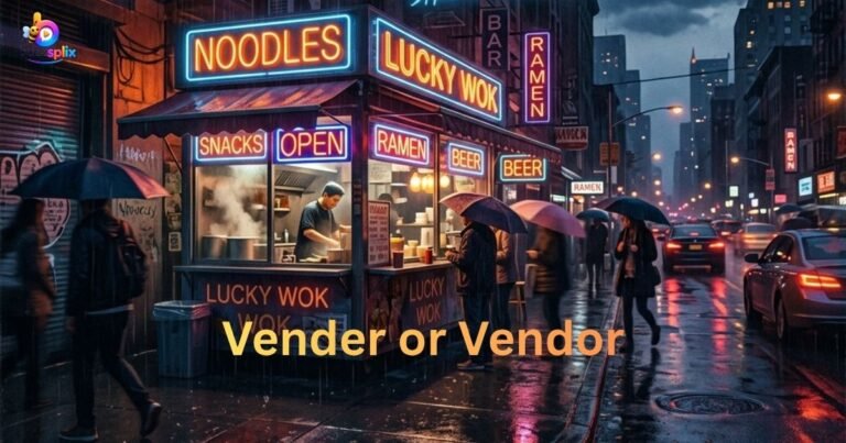 Vender or Vendor: Which Spelling Is Actually Correct?