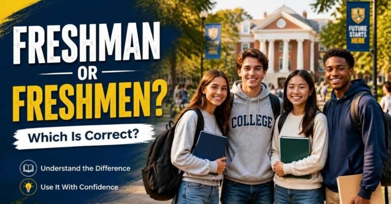 freshman or freshmen