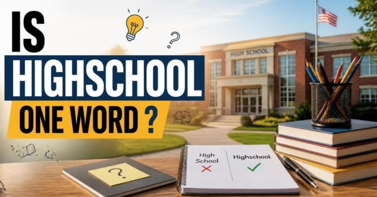 is highschool one word