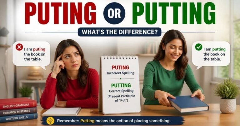 puting or putting