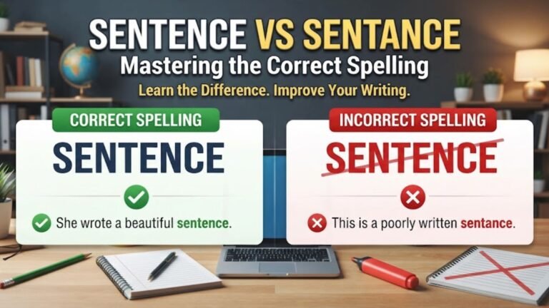 sentance vs sentence