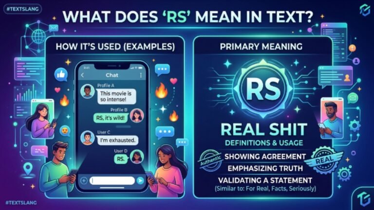 what does rs mean in text