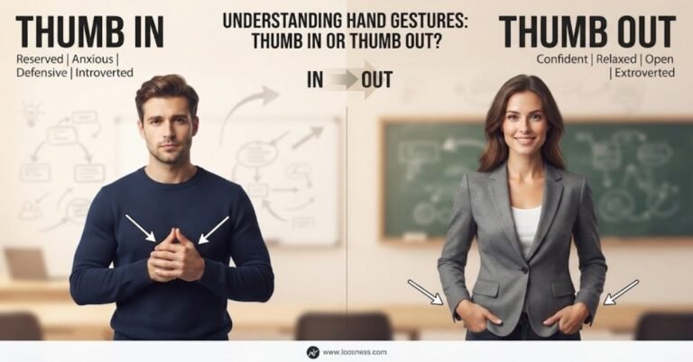 what does thumb in or thumb out mean